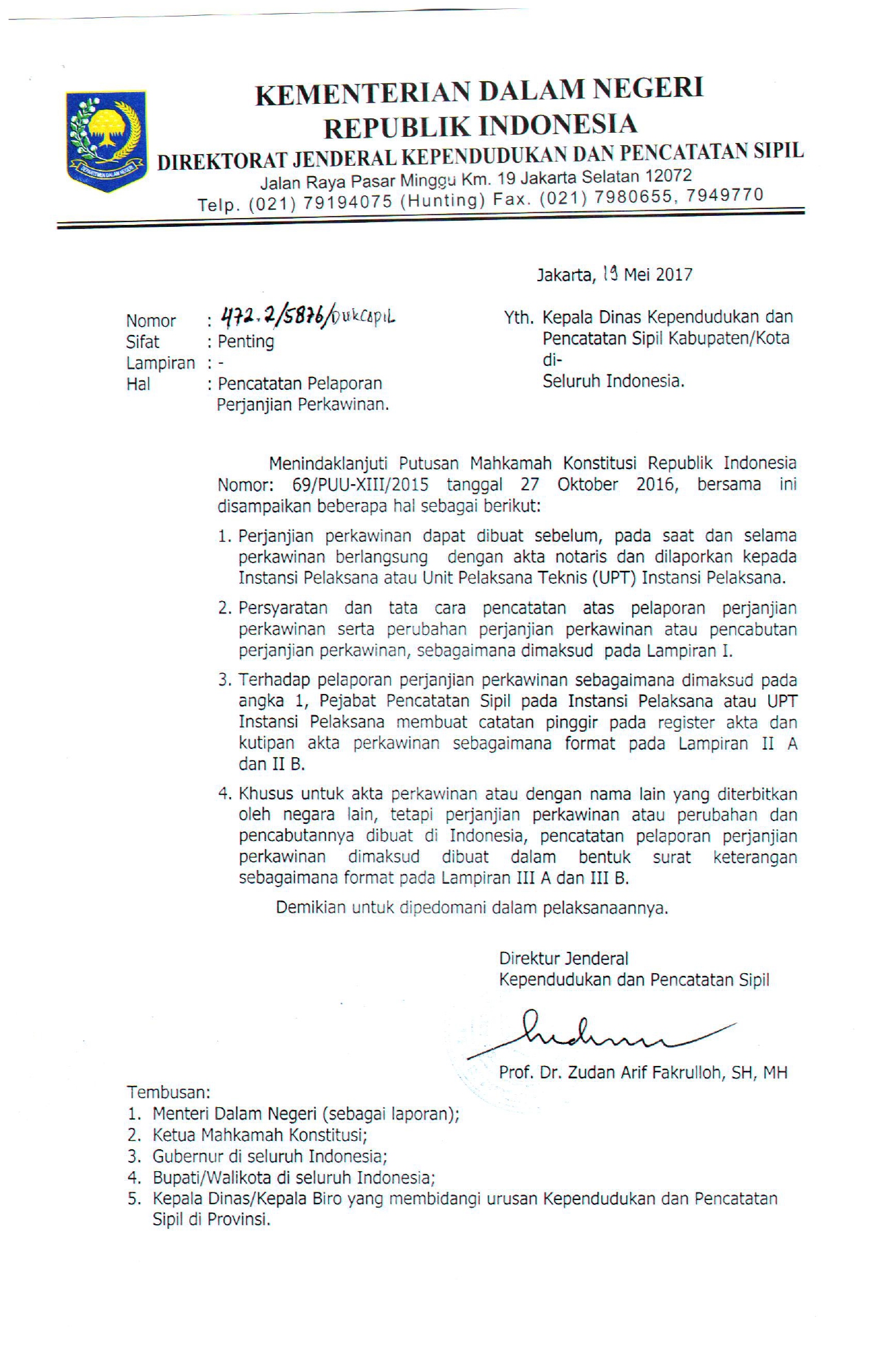 PENCATATAN PELAPORAN PERJANJIAN PERKAWINAN