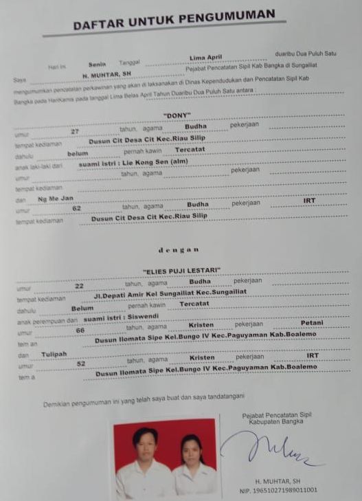 DONY DENGAN ELIES PUJI LESTARI