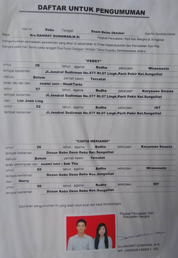 FERRY DENGAN CINTIA MERIANDI