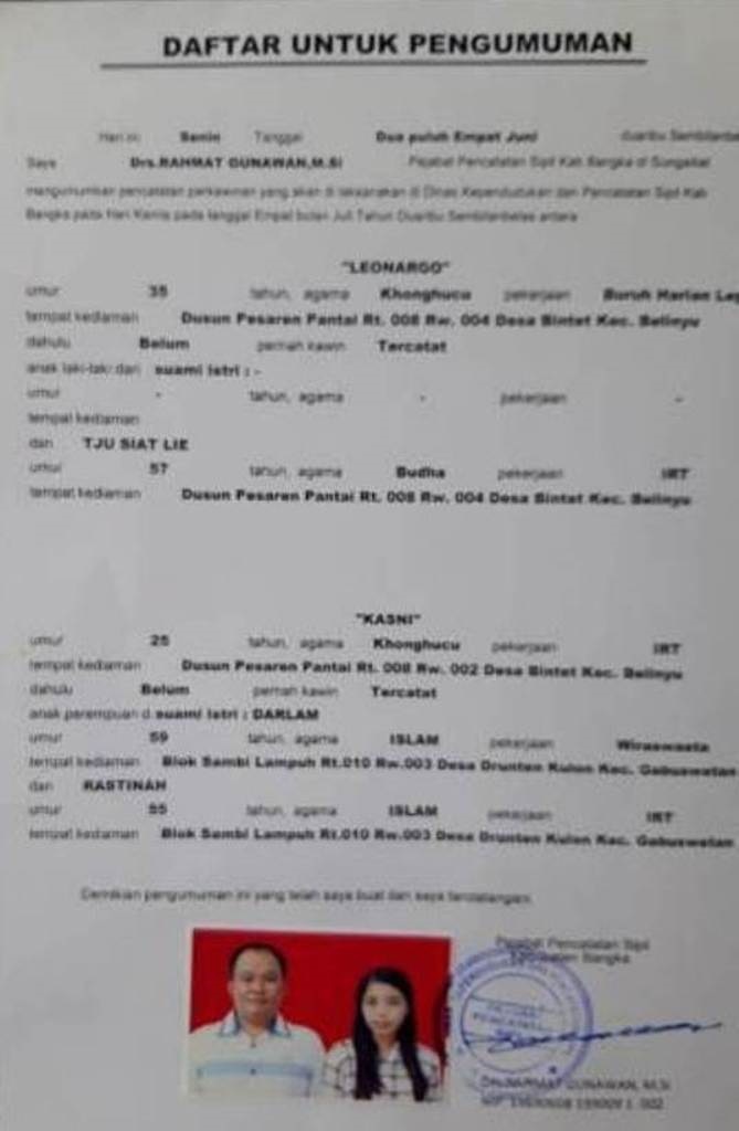 LEONARDO DENGAN KASNI